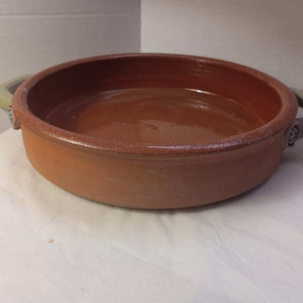 Mexican Hand Made Red Clay Pottery Bowl/Platter